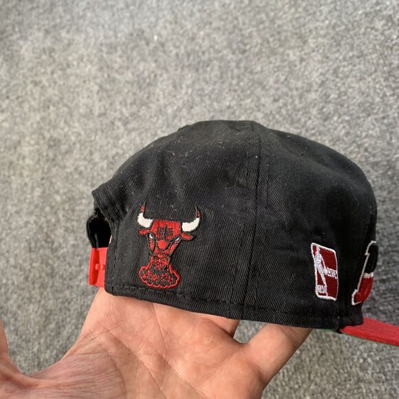Chicago Bulls Hat - Snapback Cap Hardwood Classics NBA Basketball Black NEW ERA - Picture 4 of 10